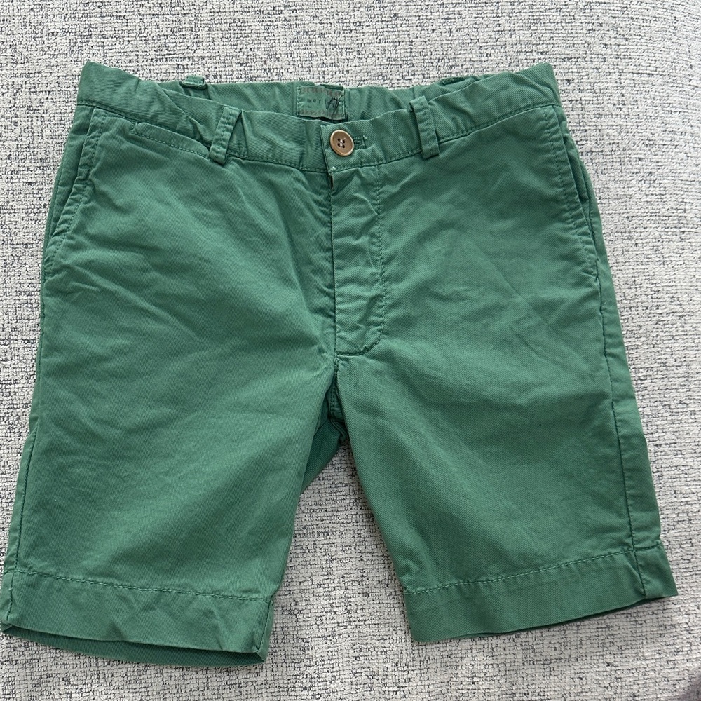 Boys Green Casual Shorts